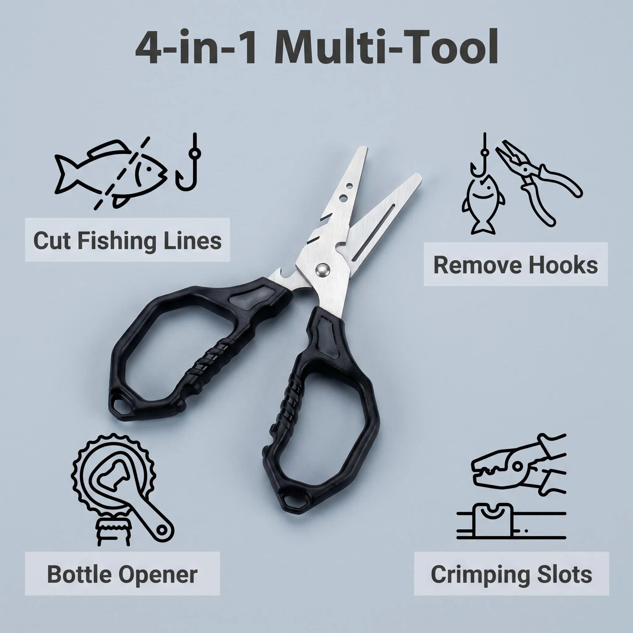 Tesoura de Pesca Multifunciona - Fishing Equipment Price avaliação e preço